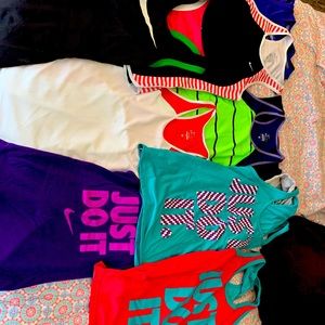 Multiple dry fit Nike wear